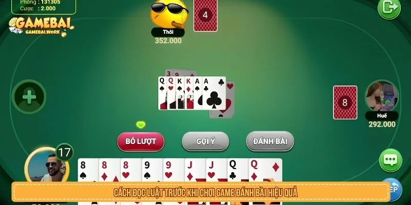 Cách đọc luật trước khi chơi game đánh bài hiệu quả